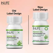 7 - INLIFE Neem Oil Peppermint Oil, 60 capsules