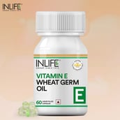 4 - INLIFE Vitamin E Wheat Germ Oil,  60 capsules 