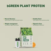 4 - bGREEN Plant Protein Pea Protein Isolate, 2.2 lb Orange