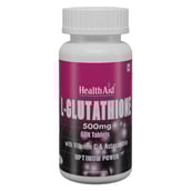1 - HealthAid L-Glutathione 500mg with Vitamin C & Astaxanthin,  Unflavoured  60 tablet(s) 
