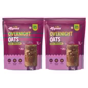 1 - Alpino Overnight Oats,  1 kg  Dark Chocolate (Pack of 2) 