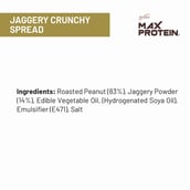 3 - RiteBite Max Protein Peanut Butter, 340 g Jaggrey Crunchy Spread
