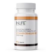 4 - INLIFE Vitamin D3 60000 IU,  40 chewable tablet(s)  Unflavoured 