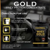 5 - Nakpro Whey Gold Protein Concentrate,  4.4 lb  Double Rich Chocolate 