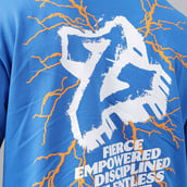 1 - MuscleBlaze Z-Verse T-Shirt,  Royal Blue  Small