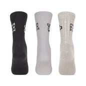 3 - MuscleBlaze Z Crew Socks,  Black,White & Grey  (3 Pack)