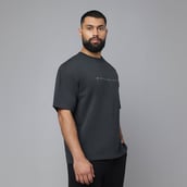 6 - MuscleBlaze Carnage Oversized Tshirt,  Charcoal  Medium