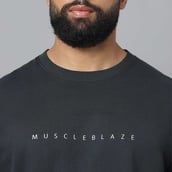 7 - MuscleBlaze Carnage Oversized Tshirt,  Charcoal  Medium