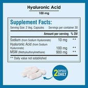 4 - Biotrex Hyaluronic Acid (100 mg),  60 capsules 