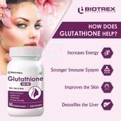 6 - Biotrex Glutathione (500 mg),  Unflavoured  60 veggie capsule(s) 