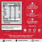 6 - GNC Pro Performance Pure Micronized Creatine Monohydrate,  Unflavoured with Black Plastic Shaker  0.55 lb 