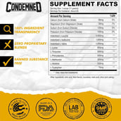 3 - Condemned Confined EAA + BCAA, Coconut Lime 0.73 lb 30 Servings