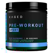 1 - Kaged Muscle Pre-Workout Sport, 0.56 lb Blue Rasspberry