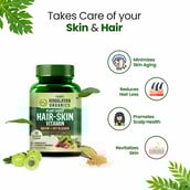 5 - Himalayan Organics Plant Based Hair-Skin Vitamin,  60 veggie capsule(s)  with Biotin & DHT Blocker 
