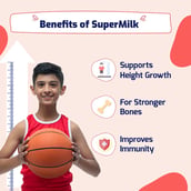5 - Supermilk Gritzo Height+ for 13+ Yrs Boys, 400 g Double Chocolate