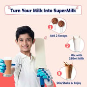 4 - Supermilk Gritzo Height+ for 13+ Yrs Boys, 200 g Double Chocolate