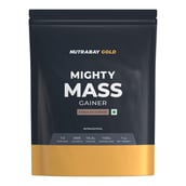 2 - Nutrabay Gold Mighty Mass Gainer,  2.2 lb  Chocolate Supreme 