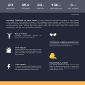 6 - Nutrabay Gold Bulk Up Mass Gainer,  6.6 lb  Mango 