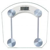 Generic Square Shape Thick Glass Weighing Machine Digital,  White 