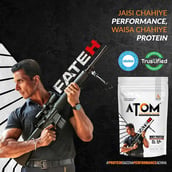 4 - AS-IT-IS Nutrition ATOM Whey Protein with Enzymes,  2.2 lb  FATEH Double Rich Chocolate (Special Edition) 