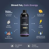 3 - Nutrabay Pro Liquid L-Carnitine + Vitamin B5, 450 ml Lemon Lime