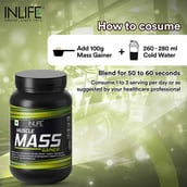 2 - INLIFE Muscle Mass Gainer Protein Powder with Whey Protein, 2.2 lb Chocolate