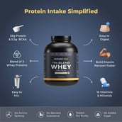 2 - Nutrabay Gold Tri-Blend Whey Protein,  4.4 lb  Vanilla Ice Cream 