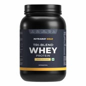 1 - Nutrabay Gold Tri-Blend Whey Protein,  2.2 lb  Mango Milkshake 