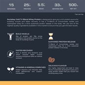 5 - Nutrabay Gold Tri-Blend Whey Protein,  1.1 lb  Cafe Mocha 