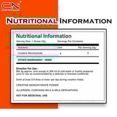 3 - Core Nutrition Creatine Monohydrate Powder,  Unflavoured  0.22 lb 