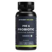 1 - Nutrabay Wellness Pre & Probiotic Digestive Support,  60 capsules  (50 Billion CFUs) 