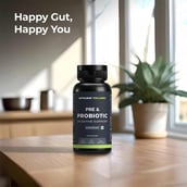 3 - Nutrabay Wellness Pre & Probiotic Digestive Support,  60 capsules  (25 Billion CFUs) 