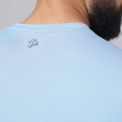 9 - MuscleBlaze Air Tech Compression MuscleTee Half Sleeve,  Dusk Blue  Large