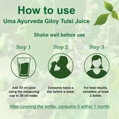 10 - Uma Ayurveda Giloy Tulsi Juice, 1 L