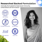 4 - Health Veda Organics Iron + Folic Acid,  60 capsules 