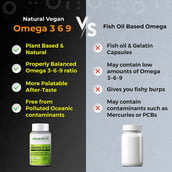 6 - Health Veda Organics Vegan Omega 3-6-9 Flaxseed Oil (1000mg),  60 capsules 