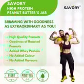 5 - Savory Natural High Protein Peanut Butter,  1.2 kg  Natural 