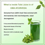 7 - Uma Ayurveda Tulsi Juice,  1 L 