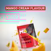 1 - MuscleBlaze Whey Energy with Digezyme, 2.2 lb Mango Cream