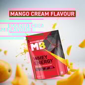 1 - MuscleBlaze Whey Energy with Digezyme, 4.4 lb Mango Cream