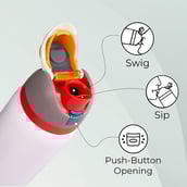 5 - ONE AND ONLY Leak Proof 24 Hour Hot-Cold Stainless Steel Water Bottle,  White  1 L 