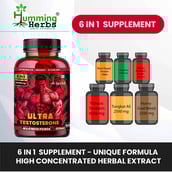 6 - Humming Herbs Ultra Testosterone Booster,  60 capsules  Unflavoured 