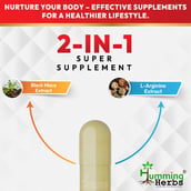 4 - Humming Herbs Black Maca,  90 capsules 
