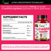 5 - Humming Herbs CoQ10 600mg,  60 capsules 
