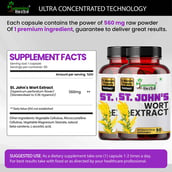 5 - Humming Herbs St. John's Wort Extract,  180 capsules 