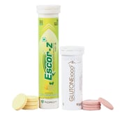 1 - Glutone 1000 & Escor-Z Combo,  Unflavoured, Lime & Lemon  2 Piece(s)/Pack 