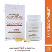 1 - Glutone A Japanese L-Glutathione with Alpha Lipoic Acid,  for Glowing Skin  15 tablet(s) 