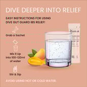6 - Dive Gut Guard IBS Relief Probiotics with Minerals,  15 Piece(s)/Pack  Mango 