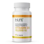 7 - INLIFE Vitamin D3 10000 IU, 60 chewable tablet(s) Unflavoured