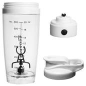 1 - Strauss Automatic Shaker Bottle,  White  600 ml 